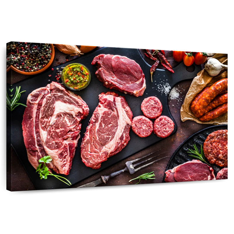 Yarlin Raw Seasoned Meat, 20" H x 30" W