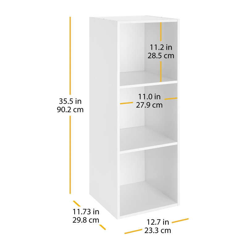 Rangement à 3 cubes, Blanc / Blanc