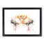 Pink Flamingo in Abstract - Framed Print-55768795-55768798