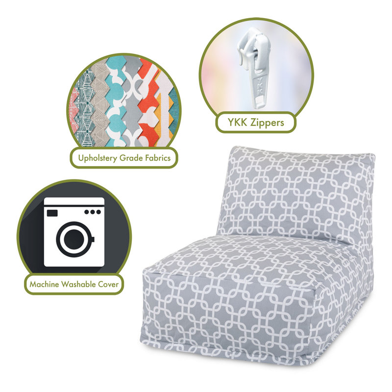 Fauteuil à billes et chaise longue Roysum, gris