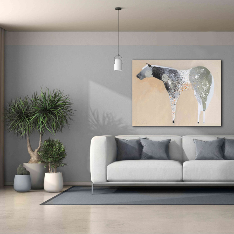 «Horse No. 25» par Anthony Grant, impression sur toile Giclée, H 40 po x l 54 po x P 1,5 po