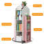 Bibliothèque rotative à 4 niveaux, bibliothèque à 360 °, bibliothèque sur pied-129864765