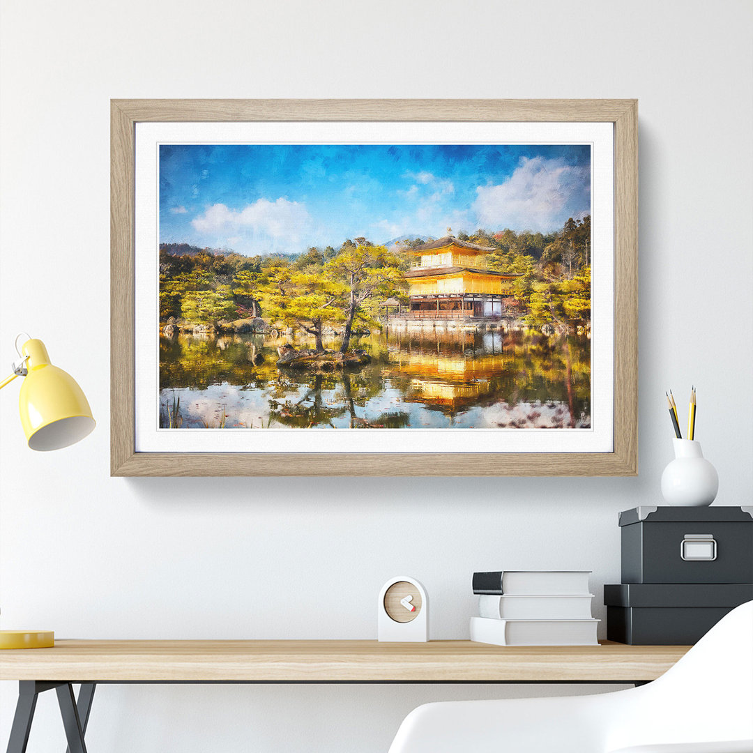 Pagoda in Kyoto- Shi Japan - Framed Print