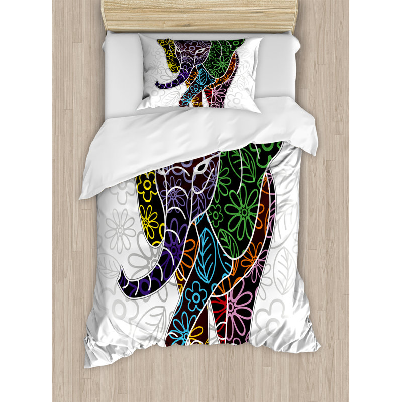 Batik Modern & Contemporary Duvet Cover, Twin
