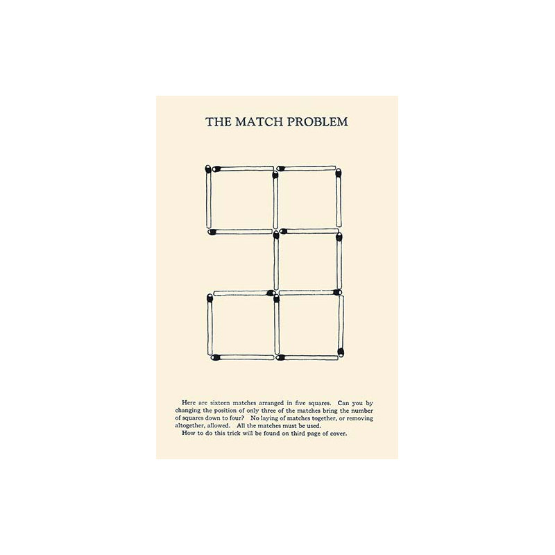« the match problem »-impression publicitaire, H 36 po x l 24 po