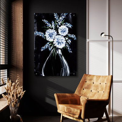 Art mural en verre «Florals In Vase» par Yvette St. Amant