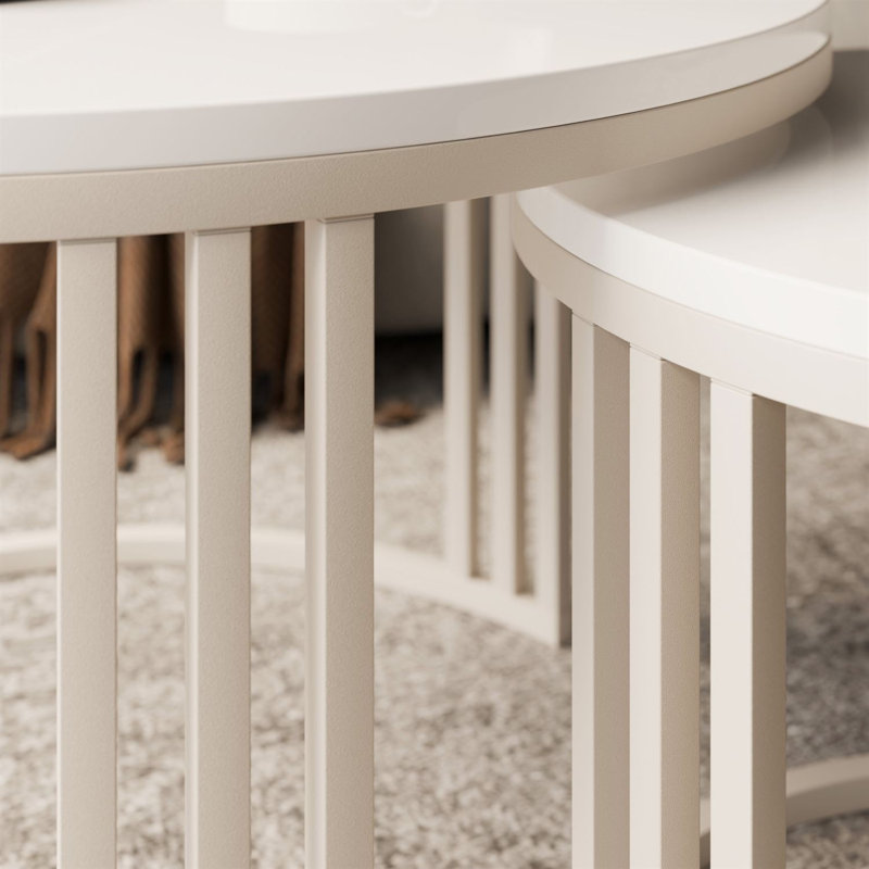 Frame Coffee Table, White Gloss, Wood