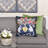 Floral Linen Reversible Throw Pillow