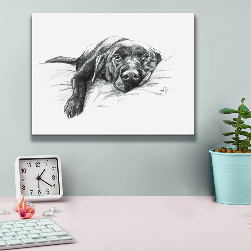 Winston Porter 'Naptime 1' by Lindsay Kivi Canvas Wall Art, 12" H x 16" W x 0.75" D