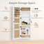 Armoire de rangement pour armoire à bijoux en bois massif avec miroir pleine grandeur, verrouillable au mur 47,5 x 14,3 po avec lumière DEL-470759221