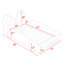 Lit plateforme tapissier Livnat-385109614