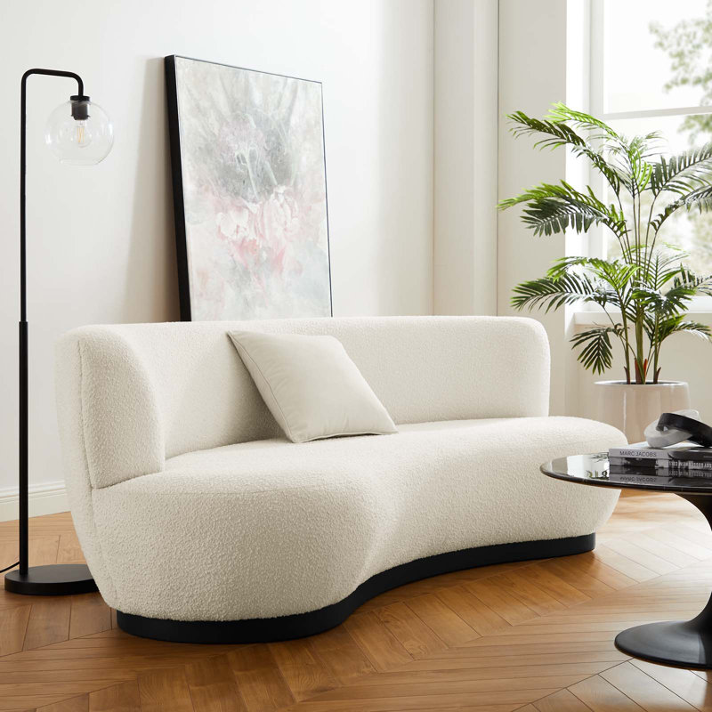 Canapé Modway Kindred Boucle, Noir