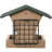 Birds Choice 10" Medium Recycled Plastic Hanging or Mounted Hopper 2-Sided Bird Feeder, Taupe/Green-14033315