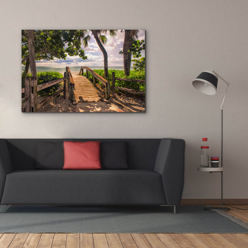 Toile épique Graffiti «Beach Access» par Danny Head, 60 po x 40 po
