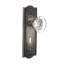 Meadows Plate with Decorative Keyhole and Round Clear Crystal Door Knob-538154490-538154467