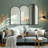 42.1'' W Triple Arch Framed Wall Mirror