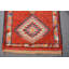 Tapis rouges, tapis neutres, tapis tissés à la main, tapis turc, tapis de couloir 2,8 x 10,9 pi, tapis rétro