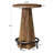Round Pub Table With Footrest, Counter Height Bar Table