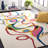 Candrice Hand Tufted Wool/Cotton Abstract Rug in Ivory/Red-660395679