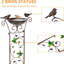 Vintage Garden Trellis With Bird Bath Bowl  Decorative Freestanding Plant Support For Climbing Plants And Flowers With Detachable Iron Bowl