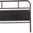 Metal Daybed Platform Bed Frame with Trundle Built-in Casters