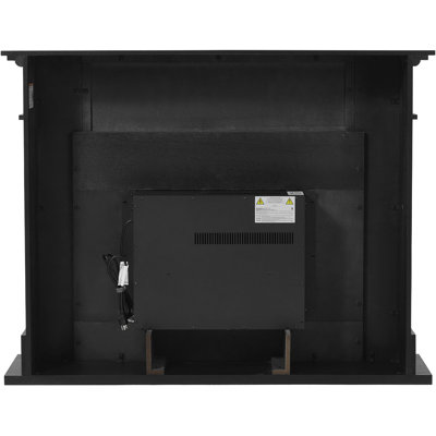 Cambridge Sofia 53-in. Electric Fireplace Mantel in with Black Marble Inlay and Crystal Rocks