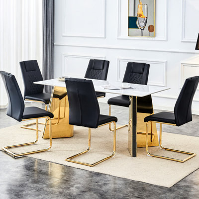 Table et chaise en pierre frittée Modern Luxury