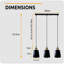 3 - Light Kitchen Island Pendant