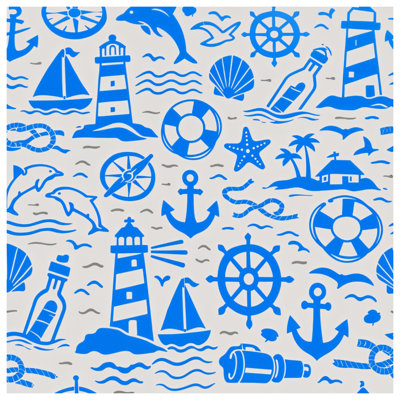 Housses de couette bleues nautiques