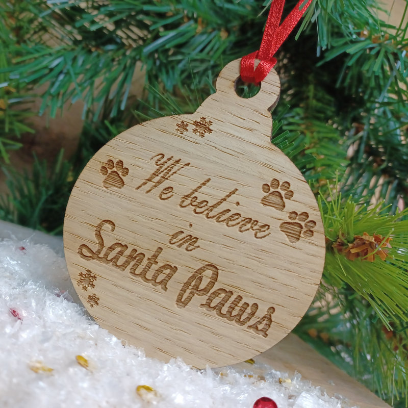 24cm Handmade Wood Hanging Figurine Ornament