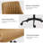 Kater Modern 23" W Tilting Rock Office Chair with Swivel and Tufted Back-101894018