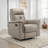 Borkovany 35.5" Transitional Top Grain Leather Swivel Glider Recliner with 360° Swivel, Gentle Gliding & High-Density Foam-86701081