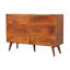 Grande commode incurvée en châtaignier