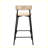 Modern Counter Stools Set of 2 Handwoven Paper Rope Bar Stools Boho Round Dining Pub Chairs for Kitchen