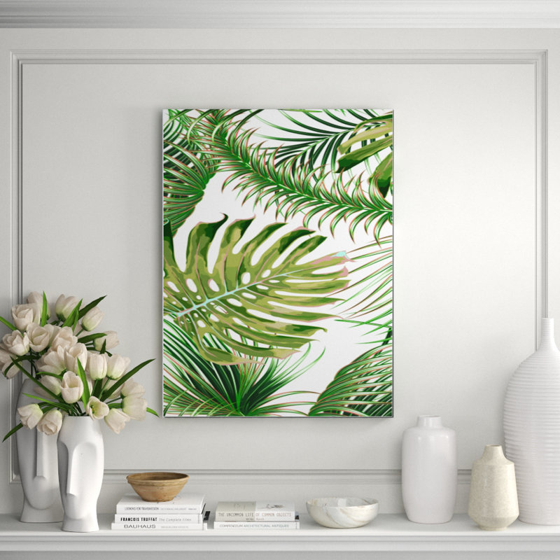 Palm Beachy Painting, Rectangle - 20" H x 16" W x 2.5" D