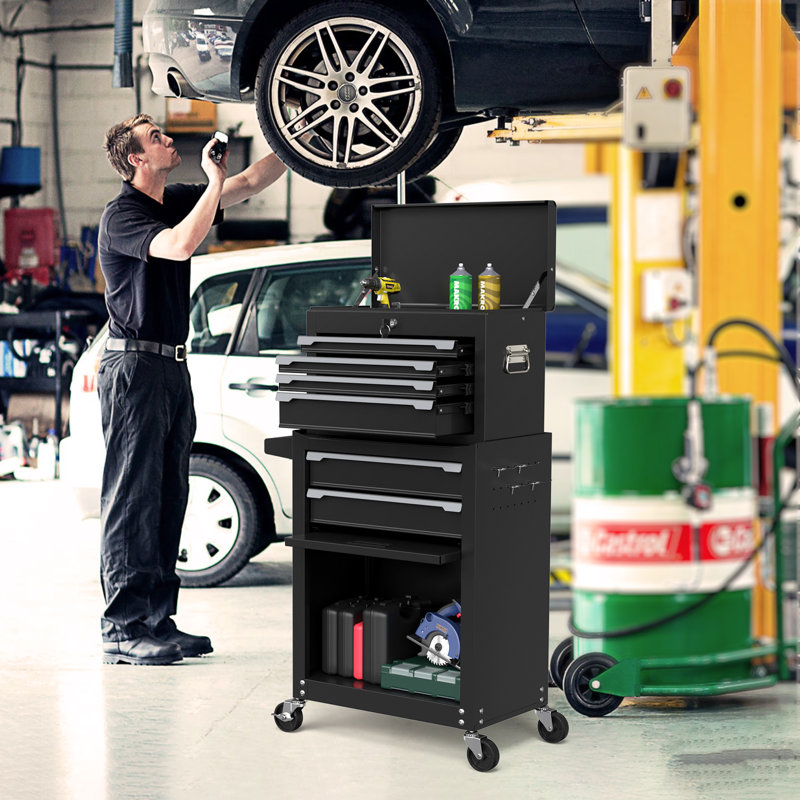 6-drawer Tool Chest, Black