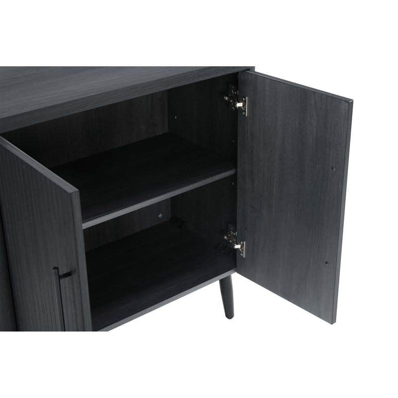 Buffet décoratif gris anthracite