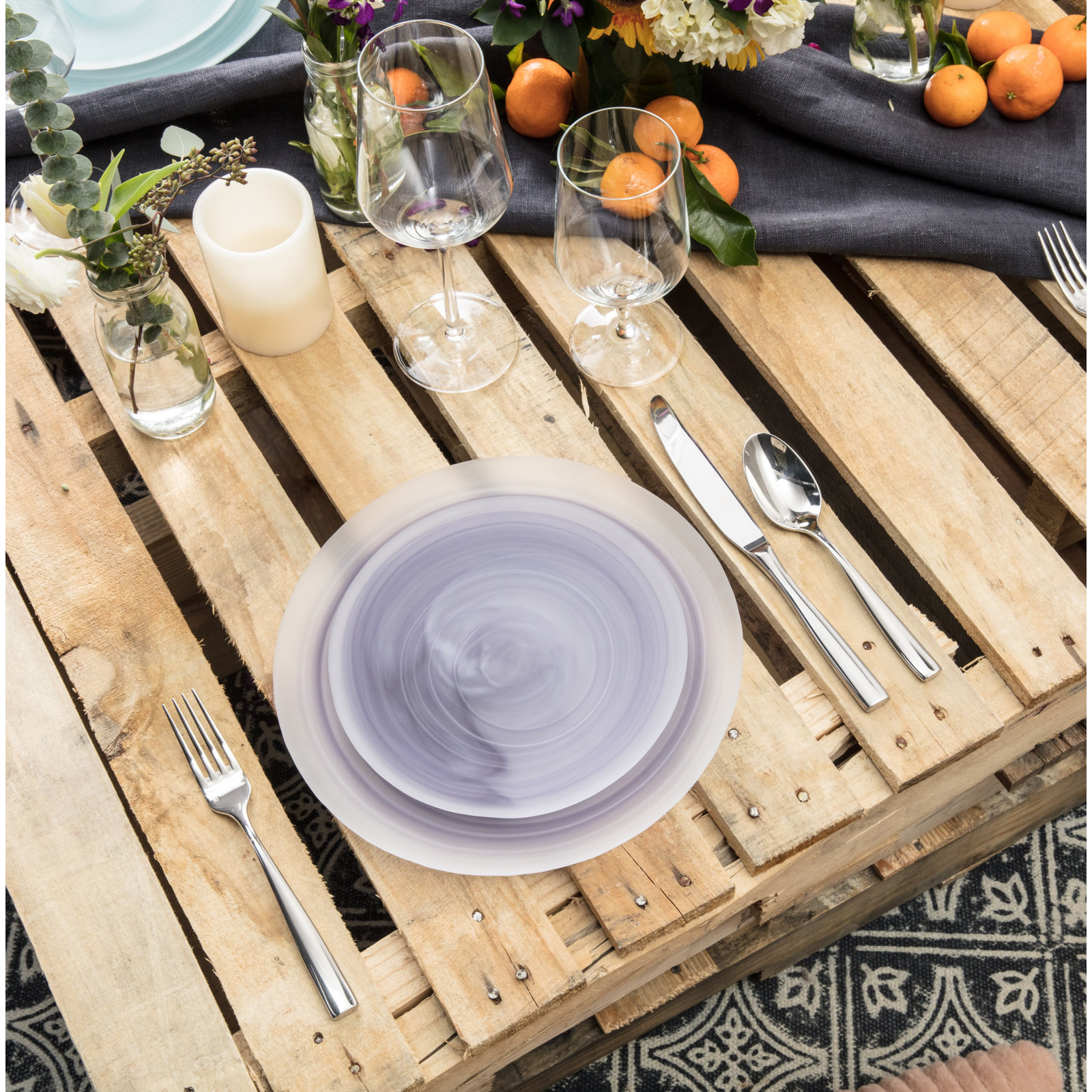 Fortessa La Jolla 8" Salad Plate, Amethyst Purple