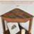 3-Tier Corner Shelf with Sturdy 5-Leg Base, Wooden Corner Bookcase for Small Spaces, Wooden Plant Display Shelf, Thin Bookshelf for Living Room, Bedroom, Office (Brown)-360925607-360925614