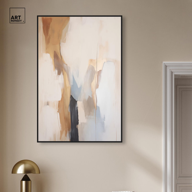 Sandstone Stillness II, toile par Art Remedy, H 46 po x l 31 po, Cadre flottant, Noir