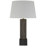 Chapman & Myers Reeve 29" Table Lamp in Vintage Carrara with Linen Shade