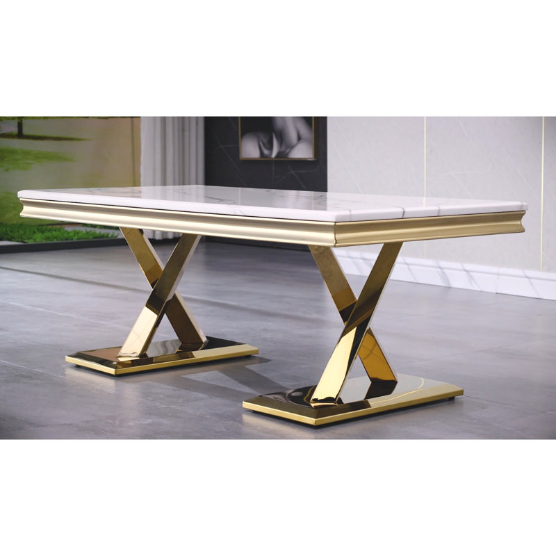 Table basse à tréteaux Towonda