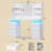 Vanity Desk With Mirror And Lights, 8 Drawers And Shelves, Makeup Vanity With Charging Station, White-2035416026