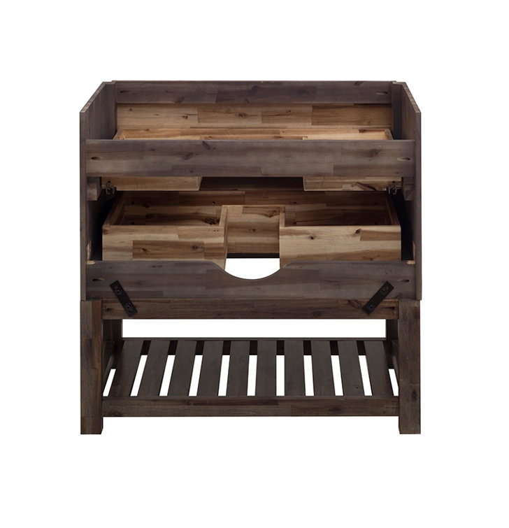 Fresca Formosa 82" Freestanding Double Sink Bathroom Vanity Base Only - Top and Sinks Not Included