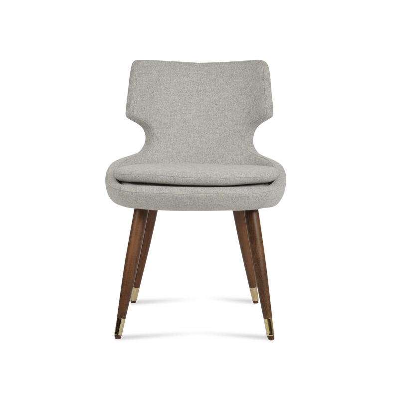 Chaise d'appoint Patara, Laine argentée