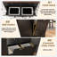 40 po X P 14 po P 36 po Armoire de cuisine noire à 2 tiroirs avec base H inclinable
