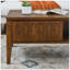 Table basse cannelée moderne Mid Century