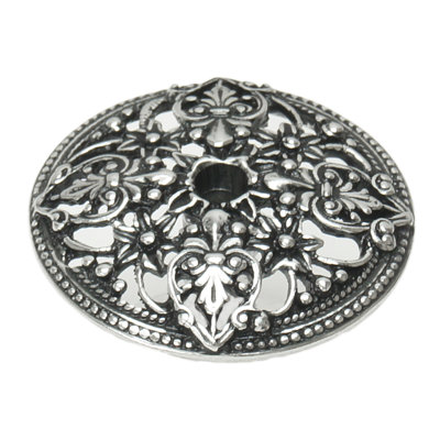 Juliane Grace escutcheon with florets in Satin