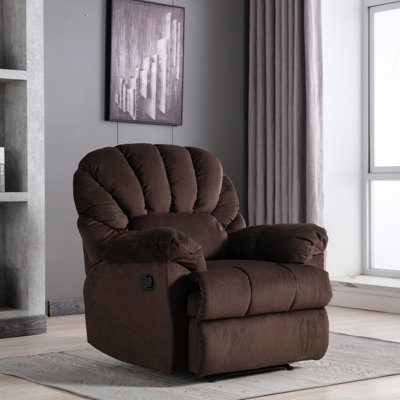 Fauteuil inclinable standard en velours de 36,61 po de largeur