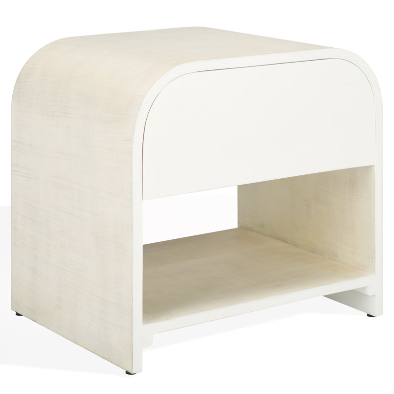 Jaqualina 1 Drawer Wood Nightstand
